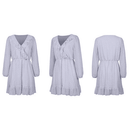  A-Line Short Sleeve V-Neck Maxi Dress, Pleated Elegant Party Dress,Belted Loose Maxi, Spring Dress Beading Pleated Elegant Party Dress Belted Loose Oversized Plus Size Women Clothing ,iBuyXi.com