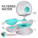 2.8L Automatic Cat Water Dispenser, Dog Cats Water Bowl, Pets Large Drinking Feeder Puppy, Cat Drink Dispenser with Filter, Gravity Dispenser for Cats Dogs,iBuyXi.com