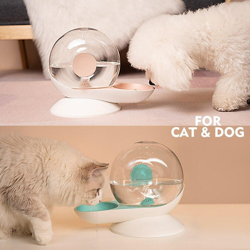 2.8L Automatic Cat Water Dispenser, Dog Cats Water Bowl, Pets Large Drinking Feeder Puppy, Cat Drink Dispenser with Filter, Gravity Dispenser for Cats Dogs,iBuyXi.com