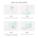 2.8L Automatic Cat Water Dispenser, Dog Cats Water Bowl, Pets Large Drinking Feeder Puppy, Cat Drink Dispenser with Filter, Gravity Dispenser for Cats Dogs,iBuyXi.com