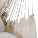 Hammock Chair Swing Hanging Rope Net Chair Porch Patio with 2 Cushions , iBuyXi.com online shopping store, camping equipments, backyard decoration, patio decorations, white swing chair, good quality swing chair, free shipping, hammock swing chair