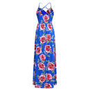 Boho Floral Printed Dress, iBuyXi.com, Women Clothes, Summer collection, Women Dress, bohemian dress, maxi dress, long dress, v-neck dress, beach dress, summer dress, holiday dress