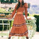 Boho Floral Print Ruffle Long Sleeve Cropped Blouse High Waist Midi Skirt,Bohemian Floral Print Camisole Top Ruffles Mini Skirt Set, Embroidery Floral Long Sleeve Casual Long, Neck Long Sleeve Chain Print Retro Vintage Dress, Belted Maxi, V Neck  High Waist Short Mini Dress, Long Sleeve Solid, Irregular Dress Tunic Mini Dress, Women Clothing ,iBuyXi.com