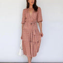 Belted Loose Maxi, Spring Dress Beading Pleated Elegant Party Dress Belted Loose Oversized Plus Size Women Clothing ,iBuyXi.com