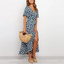 Boho Floral Print V-Neck Split Wrap Ruffles Short Sleeve Maxi Dress,Boho Floral Print Side Split Wrap Maxi Dress,Solid Ruffles Deep V-Neck High Waist Maxi Dress,Maxi Irregular Dresses, Plus Size Beading,  Spring Dress Beading Pleated Elegant Party Dress Belted Loose Oversized Plus Size Women Clothing ,iBuyXi.com