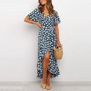 Boho Floral Print V-Neck Split Wrap Ruffles Short Sleeve Maxi Dress,Boho Floral Print Side Split Wrap Maxi Dress,Solid Ruffles Deep V-Neck High Waist Maxi Dress,Maxi Irregular Dresses, Plus Size Beading,  Spring Dress Beading Pleated Elegant Party Dress Belted Loose Oversized Plus Size Women Clothing ,iBuyXi.com