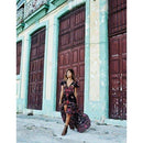 Summer Women Vintage Boho V Neck Long Maxi Floral Dress Party Dresses Beach Sundress, iBuyXi.com, bohemian dresses, chiffon dresses, women clothing