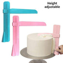Cake Scraper Smoother Adjustable for cake decorating Plastic baking scraper Decorating Cake Edge Kitchen Baking Tool, iBuyXi.com 