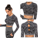 Camouflage Seamless Yoga Top, iBuyXi.com Shop Unique Selection, Yoga, Camoulflage Yoga Tops, Yoga Shirts, Women Clothes, Sports Goods, Sport Tops, Women Tops, Yoga Long Sleeve Tops
