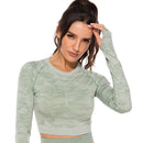 Camouflage Seamless Yoga Top, iBuyXi.com Shop Unique Selection, Yoga, Camoulflage Yoga Tops, Yoga Shirts, Women Clothes, Sports Goods, Sport Tops, Women Tops, Yoga Long Sleeve Tops