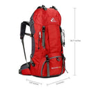 60L Camping Hiking Backpacks, Outdoor Bag Tourist Backpacks, Nylon Sport Bag For Climbing Travelling With Rain Cover, Tourist Backpacks Nylon Sport Climbing Traveling with Rain Cover, iBuyXi.com