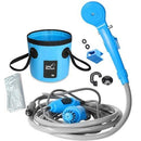 Camping Shower Car Washer, 12V Electric Outdoor Shower Water Bag Kit, Travel Car Washing Hiking, Flowering Plants Watering Pump, High Pressure Gun Wash with Car Charger, Window, Gardening and Camping, iBuyXi.com