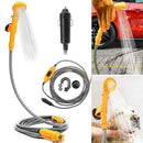 Camping Shower Car Washer, 12V Electric Outdoor Shower Water Bag Kit, Travel Car Washing Hiking, Flowering Plants Watering Pump, High Pressure Gun Wash with Car Charger, Window, Gardening and Camping, iBuyXi.com