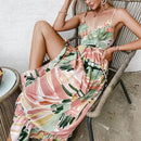 Simple Casual green sling print dress Summer V-neck holiday style maxi dress Elegant With High-waist lace-up ruffle. Pay with Affirm to get 4 interest-free payments for eligible products. Visit iBuyXi.com and shop from a unique selection of products.