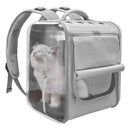 Breathable Cat Backpack, Large Capacity Puppy Dog, Transparent Carrying Bag Outdoor, Travel Portable Pet Carrier Cats Shoulders Bag, iBuyXi.com