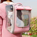 Breathable Cat Backpack, Large Capacity Puppy Dog, Transparent Carrying Bag Outdoor, Travel Portable Pet Carrier Cats Shoulders Bag, iBuyXi.com