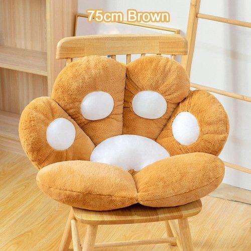 Cute Seat Cushion Cat Paw Shape Lazy Sofa, Bear's Paw Office Chair  Cushion,Office Cozy Warm Seat Pillow,Plush Sofa Cushion Home Decoration