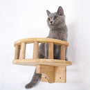 Cat Climbing Wooden Panel, iBuyXi.com