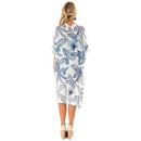 Women Leaves Print Chiffon Kimono Cardigan Cover Up, iBuyXi.com, Bikini Cover Up, Women Clothes, Summer collection, chiffon dresses, boho bikini cover up, summer clothes, women clothing, casual cover up, cocktail party dress