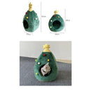 Christmas Comfy Cat Bed House, iBuyXi.com
