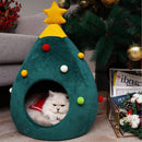 Christmas Comfy Cat Bed House, iBuyXi.com
