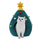 Christmas Comfy Cat Bed House, iBuyXi.com