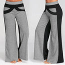 Color Patchwork Wide Leg Pants, High Waist, Wide Leg Trousers Fitness Loose Dancing Yoga Pants Sports Workout Gym Fitness Pants, The Loose Fitting Design,100% brand new, high quality, and most fashion women sexy crop,cami top y2k camisole tank Specially design, perfect gift, Valentine's day, birthday clothes, iBuyXi.com