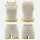 Comfy Knitted Lounge Wear Tank Top and Short Romper,Sleeveless Top Slim Short Tassel Loungewear, Boho style Snake Printed, Wrap Midi Dress, Deep V-neck Backless Boho Floral Print Romper Oblong neck, Solid color, High waist, Back button closure, Long Pants Jumpsuits Romper with Belt. Women trendy elegant style and wide leg ,Casual jumpsuit with ruffles sleeves, long romper, short sleeve pantsuit with belts, crew neck pant suits, cocktail jumpsuit, long pants, iBuyXi.com