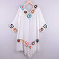 Crochet Chiffon Tassel Swimsuit Cover Up For The Beach Which Looks Stunning in Pool Party and etc. - ibuyxi.com