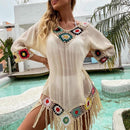Crochet Chiffon Tassel Swimsuit Cover Up For The Beach Which Looks Stunning in Pool Party and etc. - ibuyxi.com