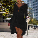 Crochet Cover Up Dress, iBuyXi.com online shopping store for women clothing, bohemian dress, handmade crochet dress, bikini cover up, beach dress, pool party dress, stylish crochet dress, fashionista dress
