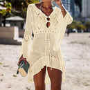 Crochet Cover Up Dress, iBuyXi.com online shopping store for women clothing, bohemian dress, handmade crochet dress, bikini cover up, beach dress, pool party dress, stylish crochet dress, fashionista dress