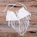 Crochet Knitted Tassel Push Up Bikini Set With Bra Thong And Ideal For Summer Bathing. - ibuyxi.com