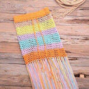Women's Beach Cover-Up Fashion Tunic Bandage Bathing Suits Crocheted Rainbow Print With Hollow Out Fringe Bikini Skirt Dress,Pay with Affirm to get 4 interest-free payments for eligible products. Visit iBuyXi.com and shop from a unique selection of products.
