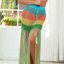 Women's Beach Cover-Up Fashion Tunic Bandage Bathing Suits Crocheted Rainbow Print With Hollow Out Fringe Bikini Skirt Dress,Pay with Affirm to get 4 interest-free payments for eligible products. Visit iBuyXi.com and shop from a unique selection of products.