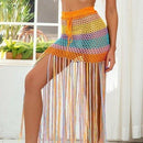 Women's Beach Cover-Up Fashion Tunic Bandage Bathing Suits Crocheted Rainbow Print With Hollow Out Fringe Bikini Skirt Dress,Pay with Affirm to get 4 interest-free payments for eligible products. Visit iBuyXi.com and shop from a unique selection of products.