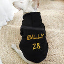 Custom Dog Cat Clothes, Pet Hoodie Jersey, Personalized Name Number Hoodies Clothes for Small Large Dogs, Sweat Shirt,  iBuyXi.com
