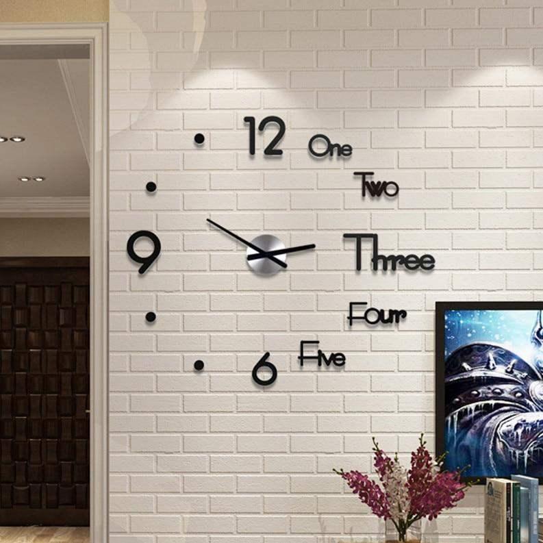 DIY 3D Acrylic Digital Wall Clock - iBuyXi.com