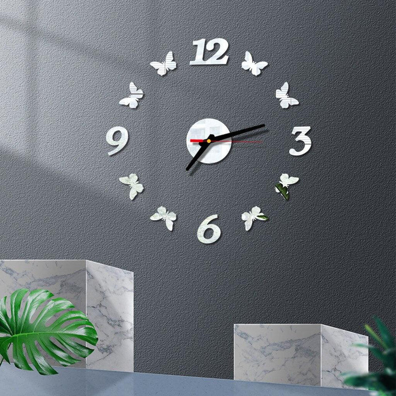 DIY 3D Mirror Wall Clock - iBuyXi.com