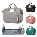 3 In 1 Diaper Bag With Changing Bed, Baby Diaper Changing Bag, Visit iBuyXi.com for Online Shopping and Shop the Unique Selection, Mommy Baby Bag, Travel Diaper Backpack, Foldable Bed Baby Diaper Bag, Stroller Foldable Diaper Bag, Mini Crib Diaper Bag, Multifunction Baby Foldable Crib.