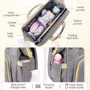 3 In 1 Diaper Bag With Changing Bed, Baby Diaper Changing Bag, Visit iBuyXi.com for Online Shopping and Shop the Unique Selection, Mommy Baby Bag, Travel Diaper Backpack, Foldable Bed Baby Diaper Bag, Stroller Foldable Diaper Bag, Mini Crib Diaper Bag, Multifunction Baby Foldable Crib.