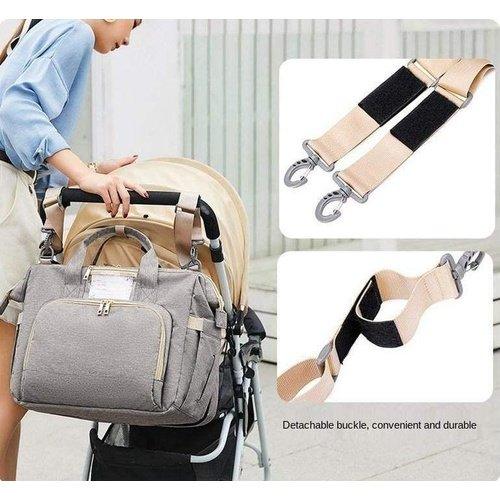 3 In 1 Diaper Bag With Changing Bed, Baby Diaper Changing Bag, Visit iBuyXi.com for Online Shopping and Shop the Unique Selection, Mommy Baby Bag, Travel Diaper Backpack, Foldable Bed Baby Diaper Bag, Stroller Foldable Diaper Bag, Mini Crib Diaper Bag, Multifunction Baby Foldable Crib.
