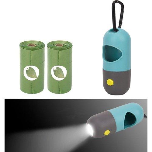 Dog Waste Dispenser With LED Flash Light, Visit iBuyXi.com for Online Shopping and Shop the Unique Selection, Pet Supplies, Pets, Dog, Dog Waste Dispenser, Waste Dispenser, LED Light, Flash Light.