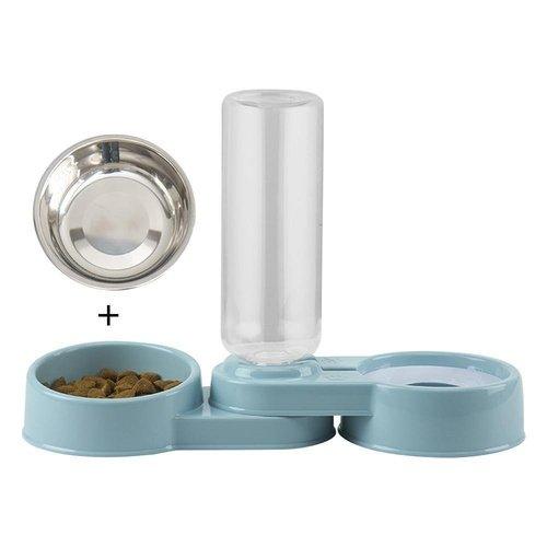 Automatic Double Bowl Pet Feeder, Visit iBuyXi.com for Online Shopping and Shop the Unique Selection, Double Bowl Feeder, Pet Feeder, Automatic Pet Feeder, Dog Feeder, Dog Bowl Feeder, Double Dog Feeder. 