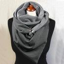 Solid Dot Printing Button Soft Wrap Scarf, iBuyXi.com, Online shopping store, women clothing, winter scarf, stylish shawl, free shipping, wrap scarf, casual design scarf