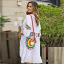 Floral Embroidery Bikini Cover Up, iBuyXi.com, bikini cover up, beach dress, crochet cover up, cocktail dress, women clothes, summer collection, chiffon dress, tassel dress, floral cover up, pool party dress, sexy bikini cover up