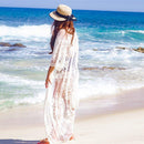 Floral Lace Patchwork Kimono Beach Cover Up - iBuyXi.com