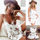 New Fashion V-neck Floral Print Cami Romper, Unique Selection Of Summer Collection, iBuyXi.com, women clothing, playsuits, mini dress, free shipping