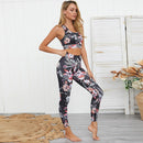 Floral Print Sports Yoga Gym Fitness Set. Visit iBuyXi.com for Online Shopping and Shop the Unique Selection, Floral Print Sports Yoga Set Gym Fitness Running Tracksuit Fashion Bra Top Leggings Set Jogging Dance Workout Clothing, Sport, Gym, Gym Set.