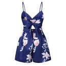 Floral Printed V-Neck Bodycon Romper, iBuyXi.com, Mini dresses, beach dresses, summer collection, women outfits, playsuits, jumpsuits, cute rompers, summer outfits, spring outfits